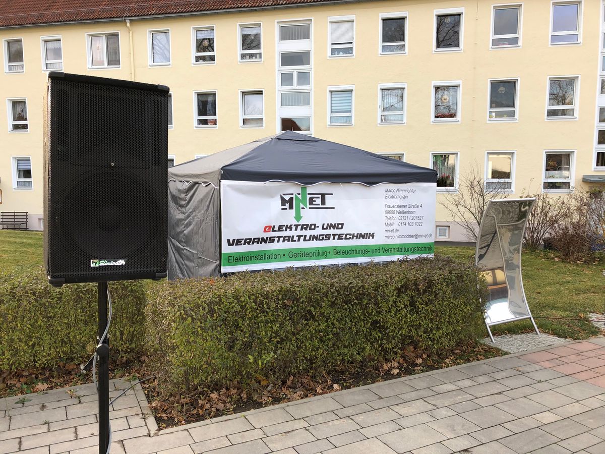 Durch unsere jahrelange Erfahrung in der Veranstaltungstechnik und Tontechnik wurde auch dieses Pyramidenfest in Weißenborn bei Freiberg zu einem Erfolg.